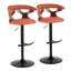 Tabouret de bar rotatif à hauteur ajustable Gardenia-93726381-93726382