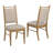 Cipolla Wood Finish Beige Fabric Dining Chair-105512470