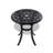 Set Of Cast Aluminum Patio Furniture With Black Frame And Seat Cushions-138837075
