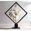 Cast Revolving Diamond Sculpture, Faux Bleached