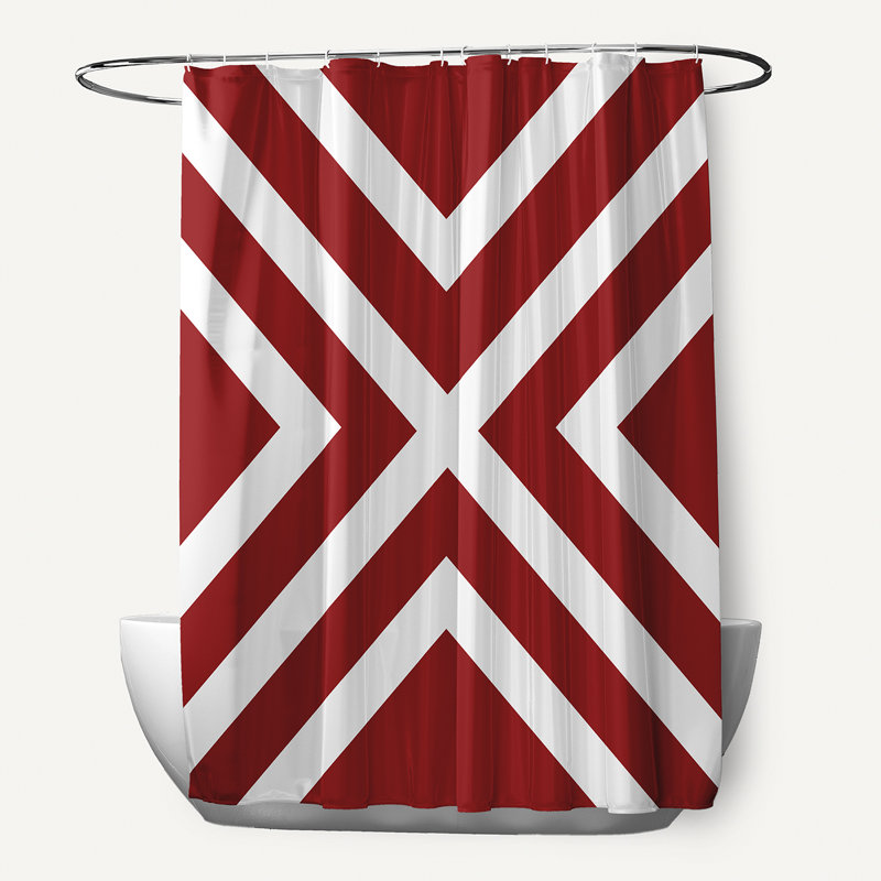 Rideau de douche Lumri, Rouge