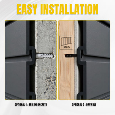 Système d'organisation de garage en PVC 8 pi x 4 pi avec 29 pièces Slatwall