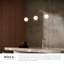 Bolla 6-in Gold dimmable LED Pendant-368780236