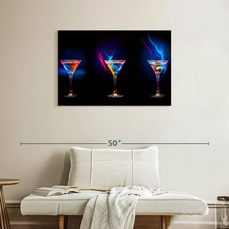 Yarlin flamboyant cocktails, H 24 po x l 36 po