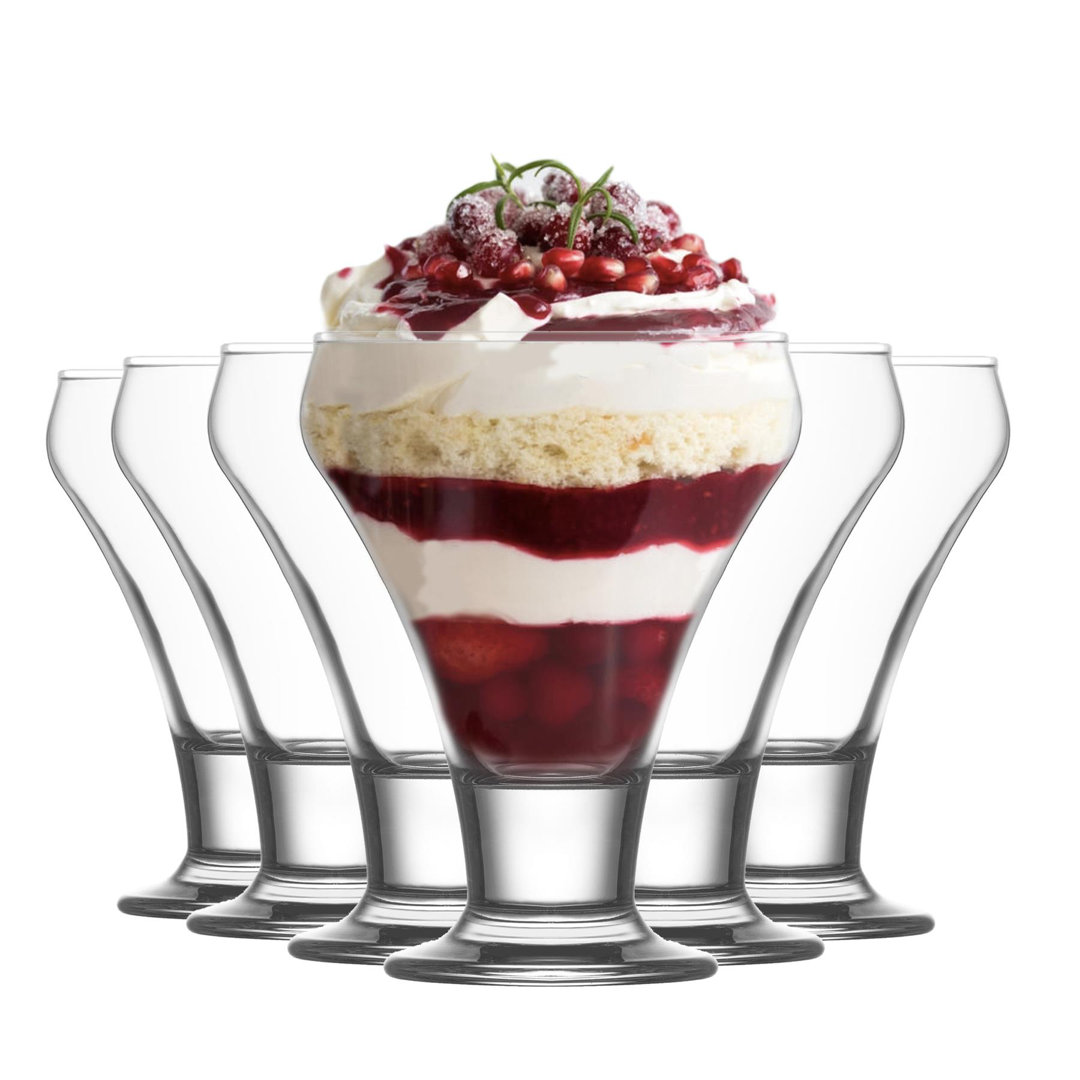 B&Q - Lav Frosty Ice Cream Bowls9CmClearPack Of 6 - Image 4