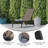 Aubrette All-Weather PVC-coated polyester Adjustable Reclining Chaise Lounge Chair-704983052