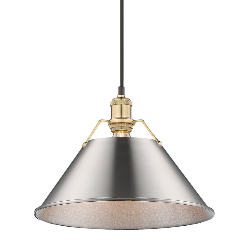 Weatherford 1 - Light Pendant, Pewter, Brushed Champagne Bronze, 131.5" H x 14" W x 14" D