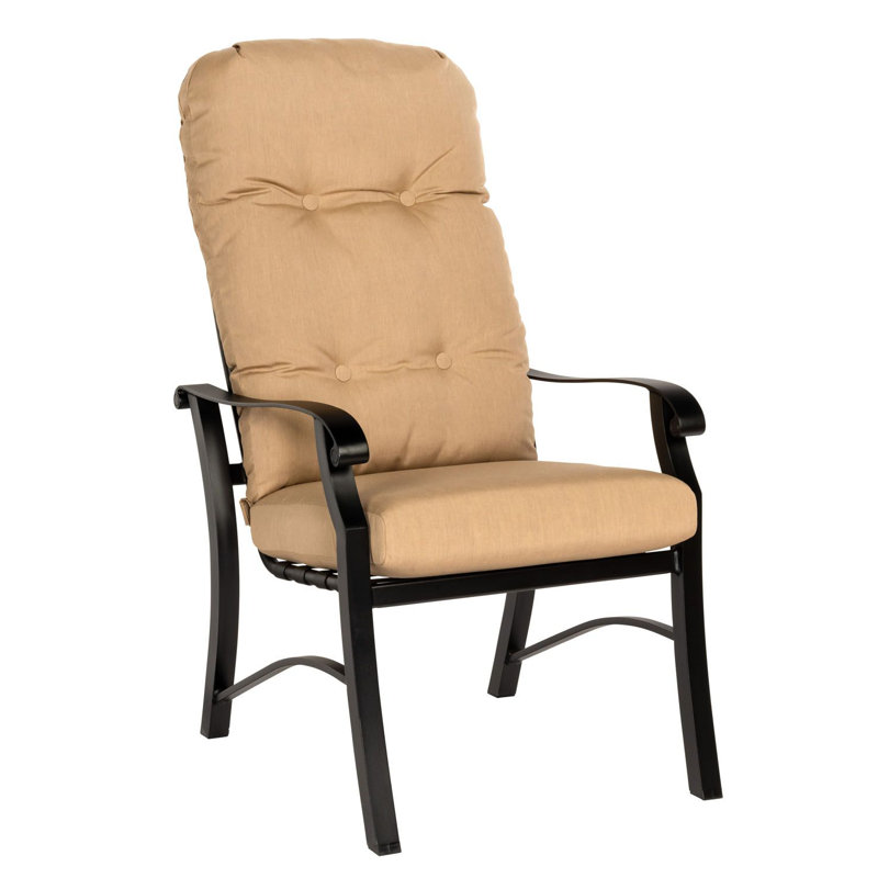 Chaise de salle à manger à haut dossier, Tissu spa, Graphite