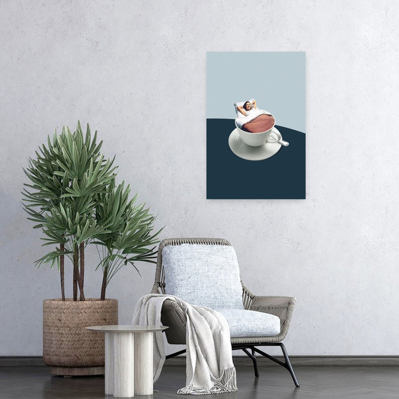 Art contemporain rétro, H 24 po x l 16 po