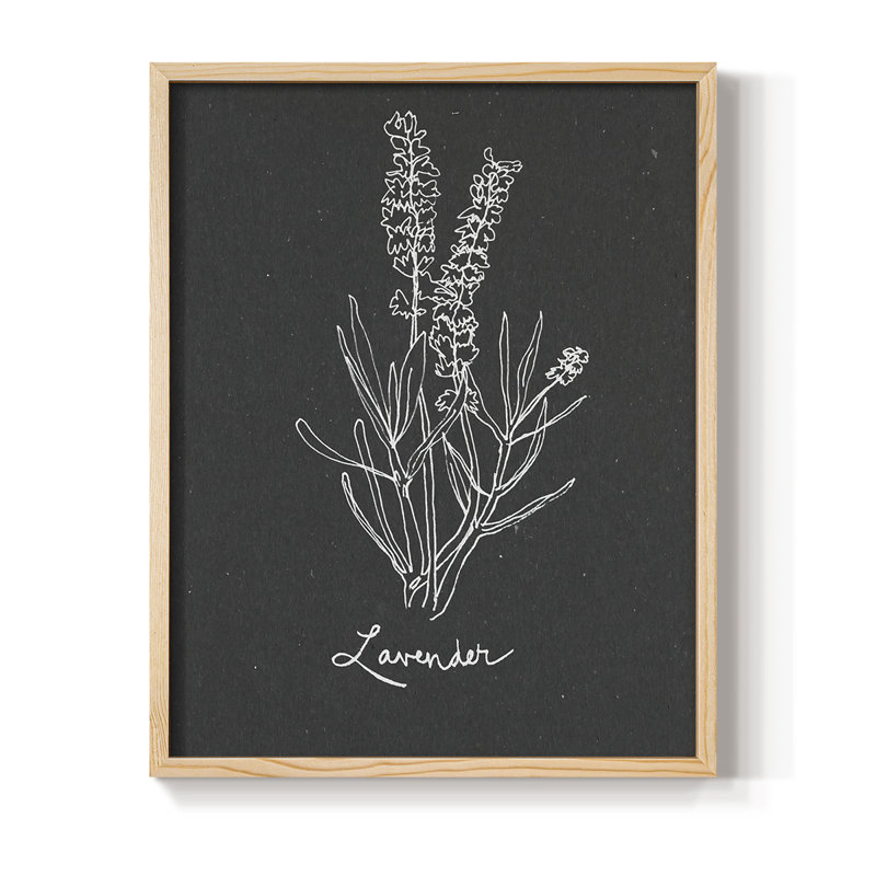 Scent Garden II, reproduction encadrée - bois massif, Naturel, H 11 po x l 9 po