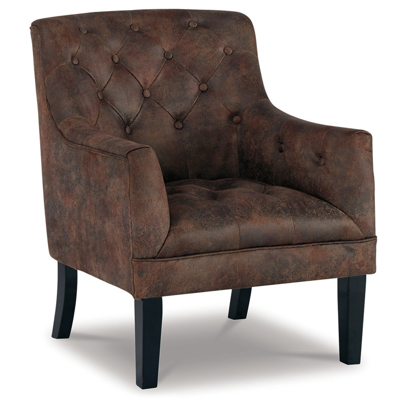 Fauteuil capitonné en polyester de 27 po de largeur Jemarius