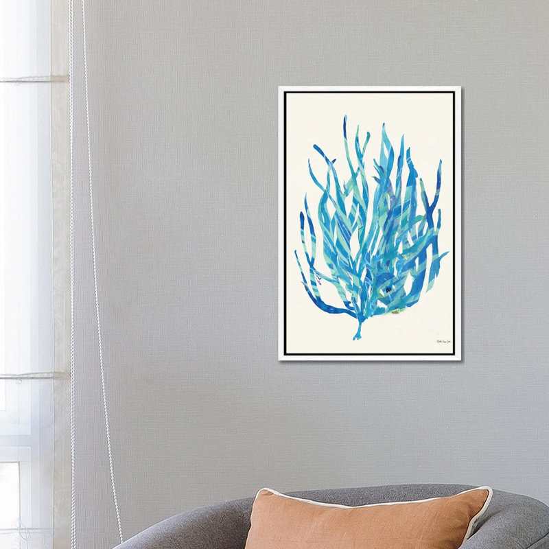 Coral Medley I by Stellar Design Studio - Painting on Canvas, White Floater Frame, 66.04 cm H x 45.72 cm W