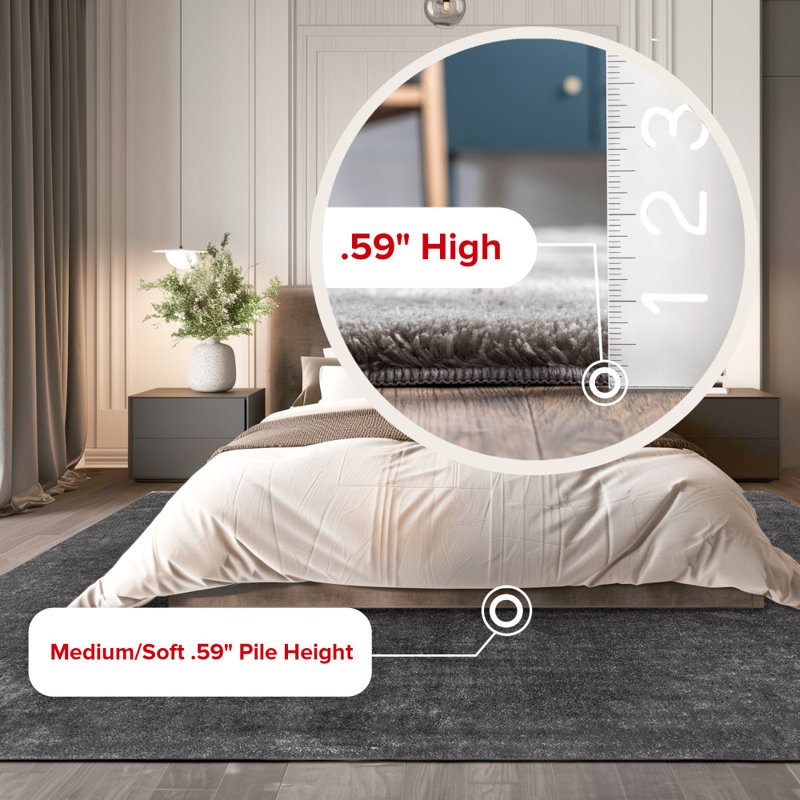 Tapis de couloir Loni, Rectangle 8 pi x 10 pi