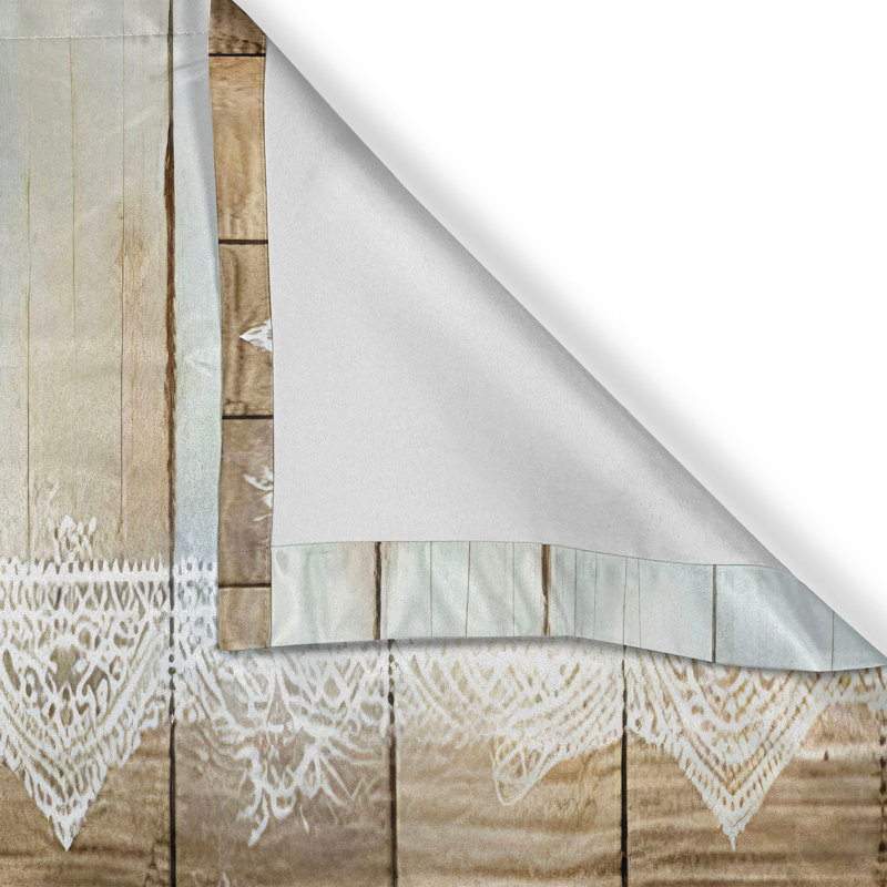 Striped Tailored Window Valance, 54" W x 12" L