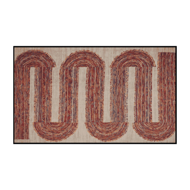 Tapis brun lavable à la machine, Rectangle 8 pi x 10 pi