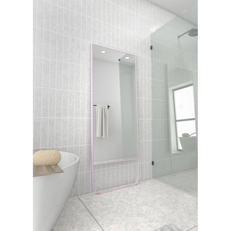 Modern & Contemporary Full Length Mirror, Pink