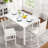 Hadessah 4 - Person Four Leg Base Dining Set-2138993294