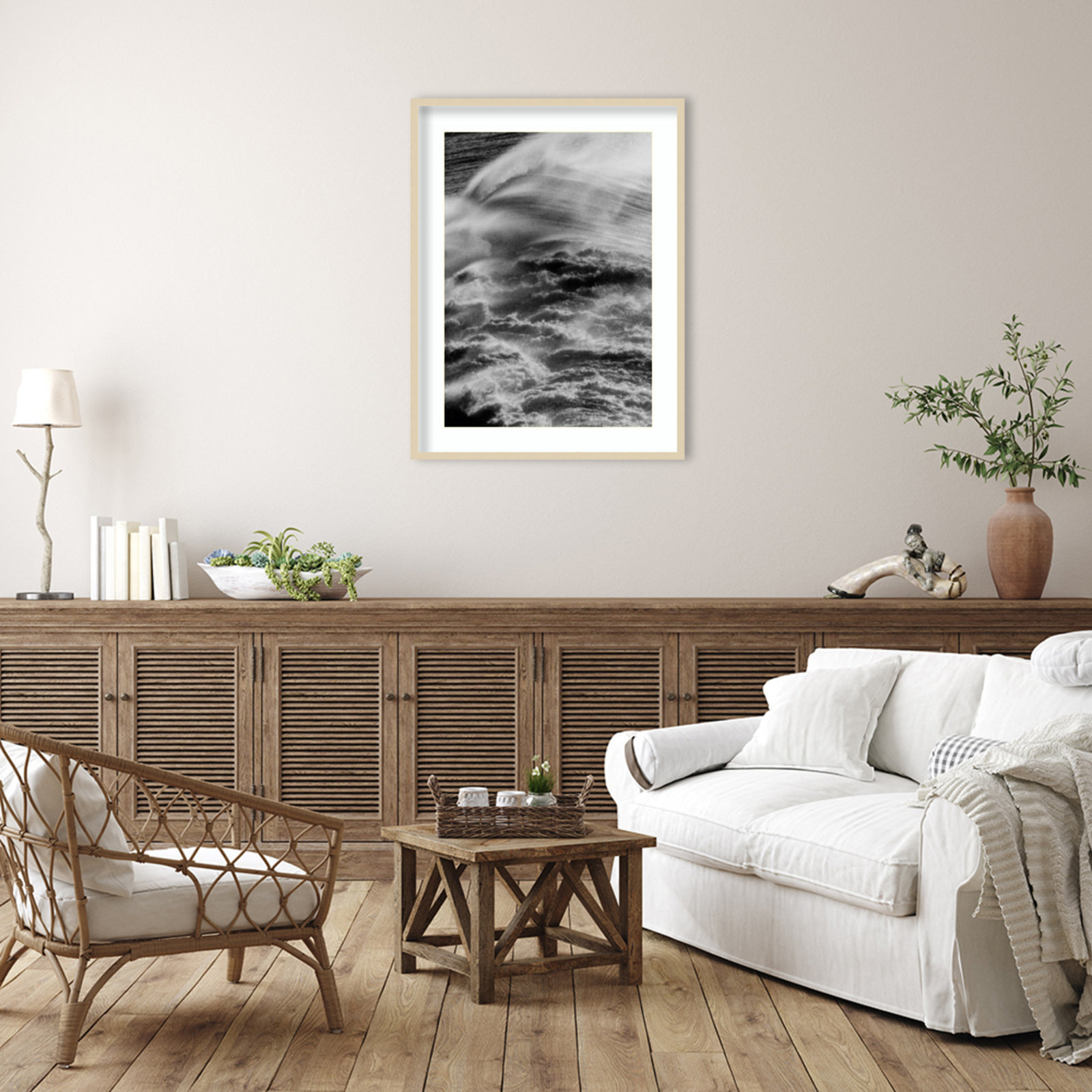 Sea Offerings by Shot by Clint Wood Framed Wall Art Print, 41" H x 31" W, Brown