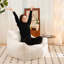 Fauteuil à billes en fausse fourrure-1239410362