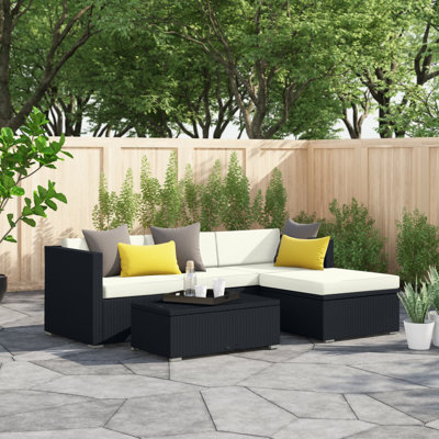 Felicity Rattan 3 - Sofa Set with Cushions