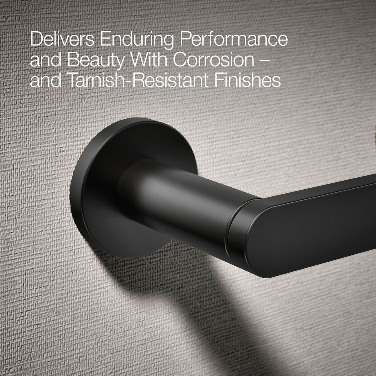 Composed Toilet Paper Holder, Matte Black