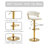 Christal Swivel Upholstered Adjustable Height Counter Stool-688811034-699399534