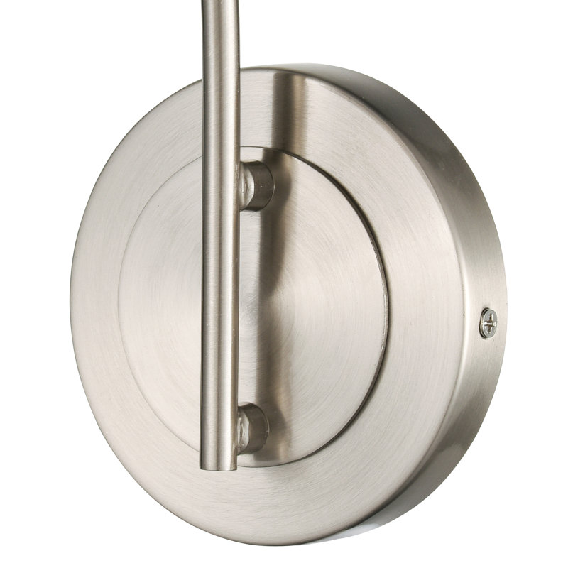 Hiltonia Iron Armed Sconce, Brushed Nickel