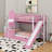 Twin Over Twin Castle Style Bunk Bed With Drawers，Shelves-2029026738