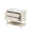 Meuble-lavabo de salle de bain 36 po. - Beige. 4 tiroirs. Lavabo en céramique. Armoire moderne