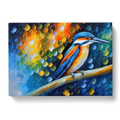 Kingfisher Bird - Wrapped Canvas