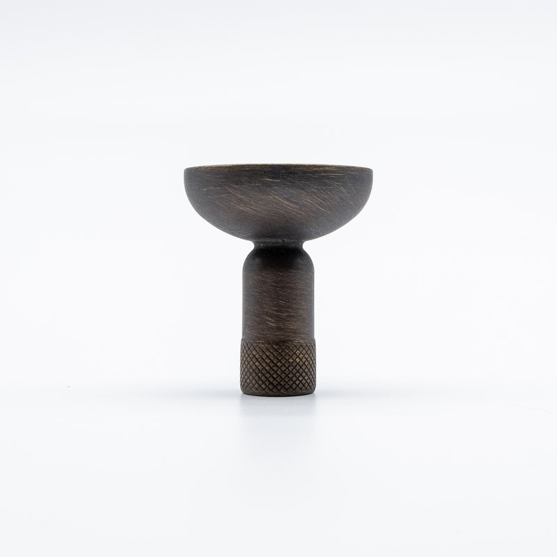 Knurled Circle Knob, Antique English