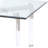 Yasmin Floating Acrylic Lamp Table Base w/ Steel Accents