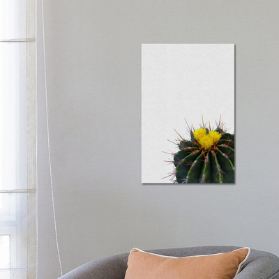 Cactus Flower 1 Piece Wrapped Canvas Painting