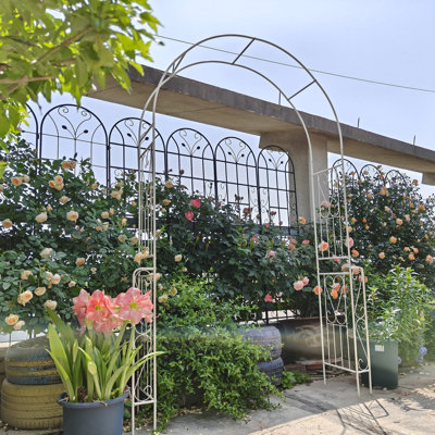 Treillis de jardin extérieur pour plantes grimpantes et roses