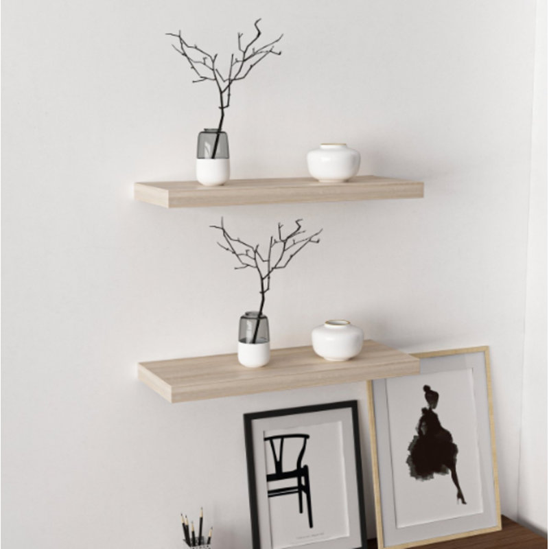 2 Piece Wood Floating Shelf