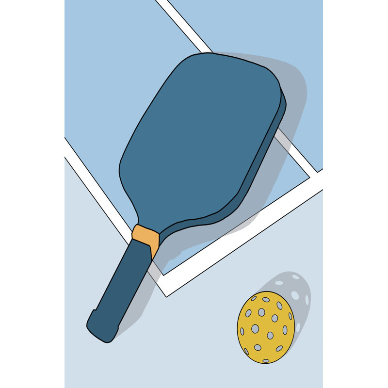 Pickleball I by Regina Moore - Wrapped Canvas Print, 122 cm H x 81 cm W