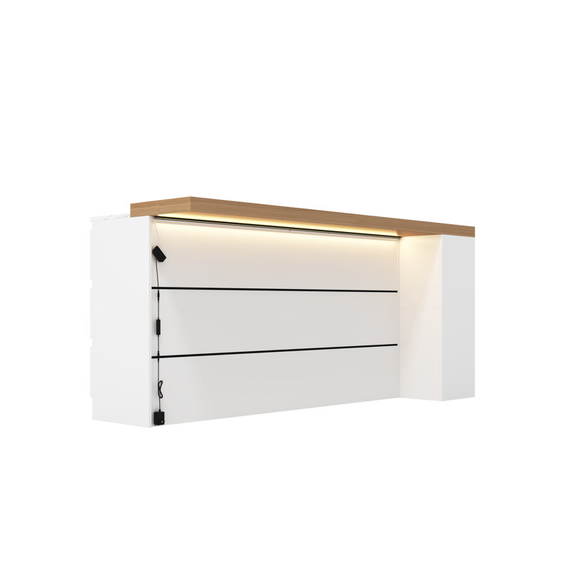 Grand îlot de cuisine avec lumière DEL de 82,7 po