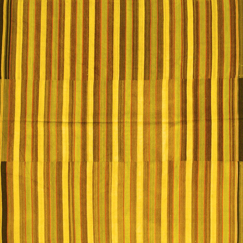 Hercule Washable Striped Indoor Rug, Square 4'