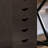 5 Drawer File Cabinet Storage Organizer Filing Cabinet with Nordic Minimalist Modern Style & Wheels, Brown