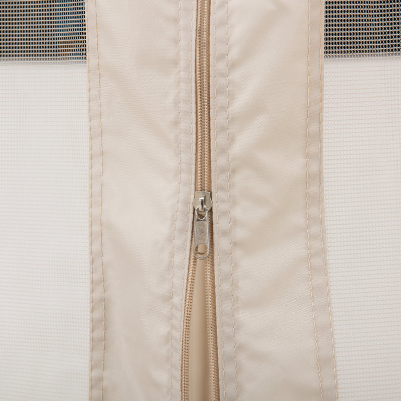 Beige and Black Weather-Resistant Mosquito Netting for 11x13 Gazebo
