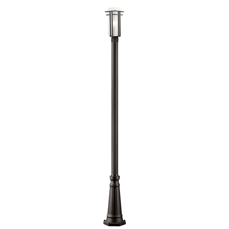 Lampadaire à 1 lumière Driden (double), Noir, H 111 po x l 10 po
