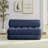 Convertible Corduroy Floor Sofa Bed, Adjustable Sleeper Lounge Couch, Multi-Functional Fold Out Chaise for Living Room & Guest Room-1149899394