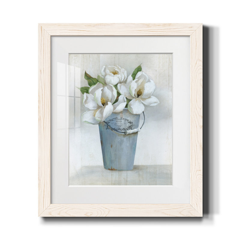 Fleuriste francais II - Cadre photo, reproduction d'art sur papier, H 24 po x l 18 po x P 1,5 po, Blanc