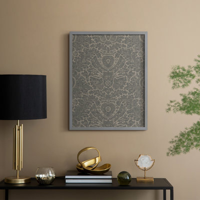 «Vintage Abstract Print», reproduction encadrée en bois massif