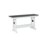 Berlin Gardens Garden Classic Regular Top With White Base Bench