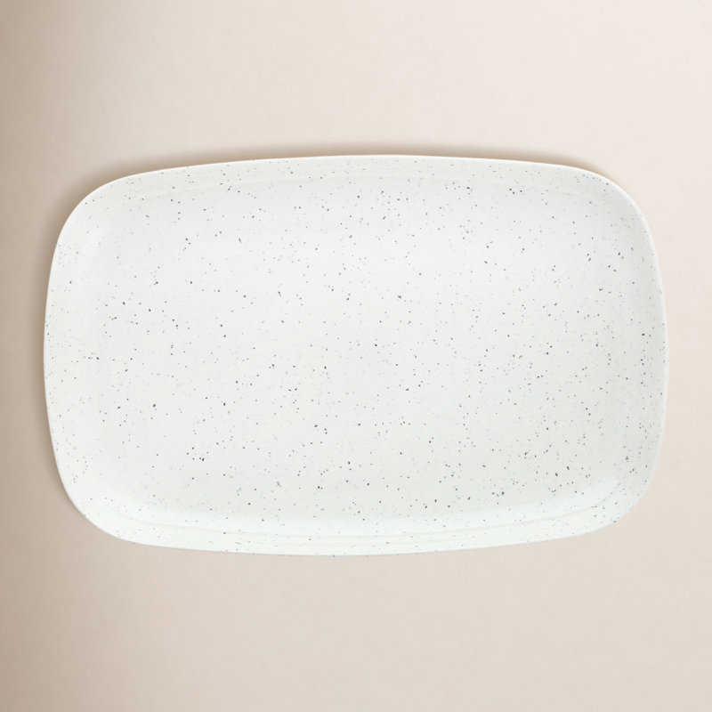 Fortessa Maskell Coupe Melamine Platter, White