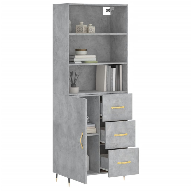 Mishawn 180cm H x 69.5cm W Standard Bookcase