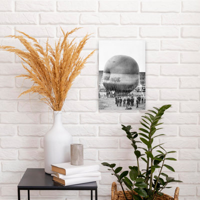1880S Balloon Independence Preparing For Ascent In Philadelphia Pennsylvania Usa Classic Retro Vintage Fly Urban Wall Art