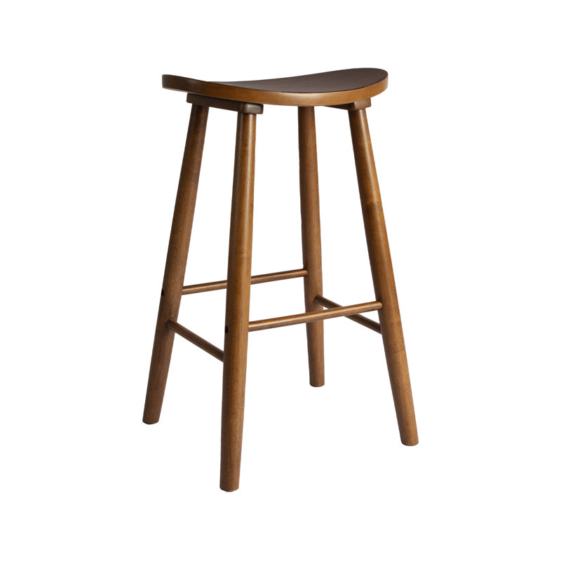 Tabouret en cuir sans dossier Nora, Tabouret de bar (siège d’une hauteur de 30 po)