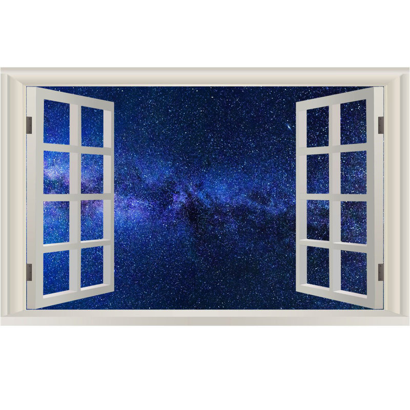 Décalcomanie murale galaxy, H 22 po x l 33 po